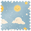 Cloud Nine, Sunshine - Motorised Roman Blind